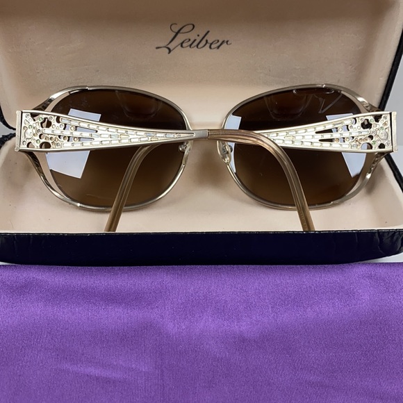 Judith Lieber Crystals Titanium HandmadeSunglasses - Picture 7 of 7